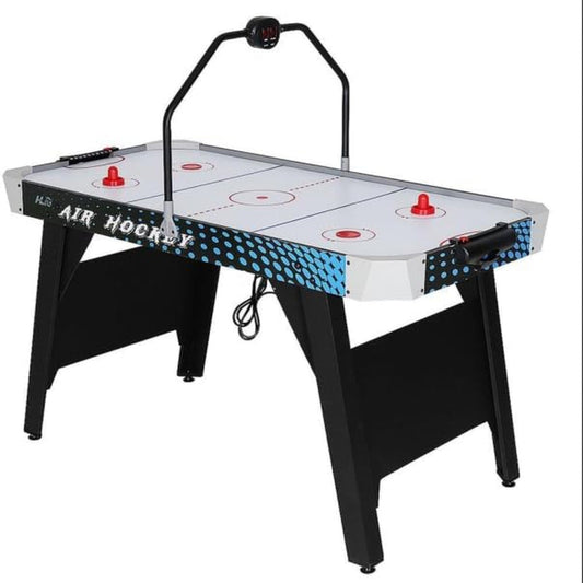 54" Air Hockey Table with LED Electronic Scoring & Powerful Motor, Large Arcade Game Table for Game Room, Home & Office, Hockey Game for Kids & Adults