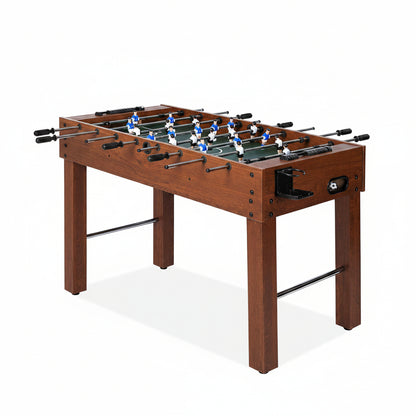 Foosball Table, Competition-Sized 48In and 55In Game Table for Home & Game Room – Includes 2 Balls & 2 Cup Holders – Classic Indoor Soccer Game