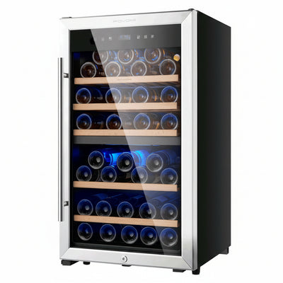 Wine Fridge 52-Bottle Wine Cooler Refrigerators Dual-Zone